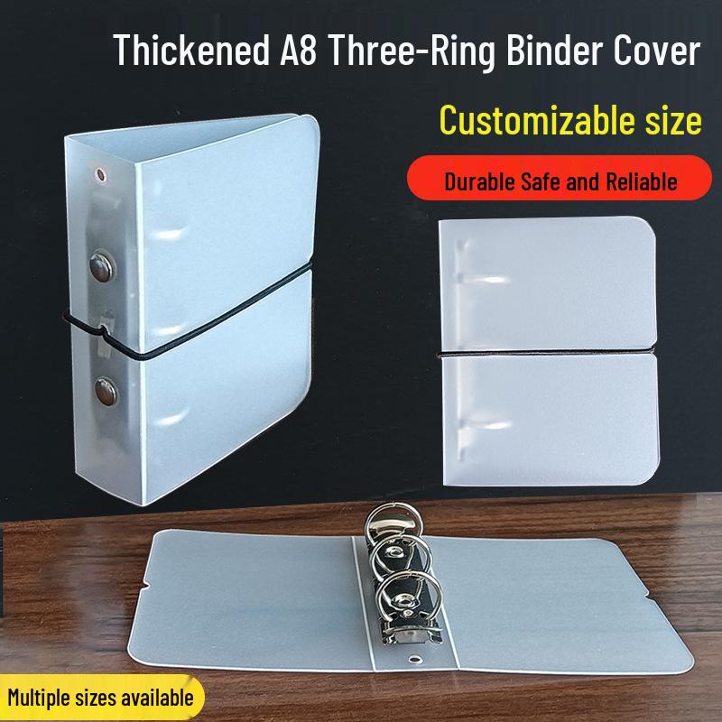 Thickened A8 Three-Ring Photo Album with Transparent Pages