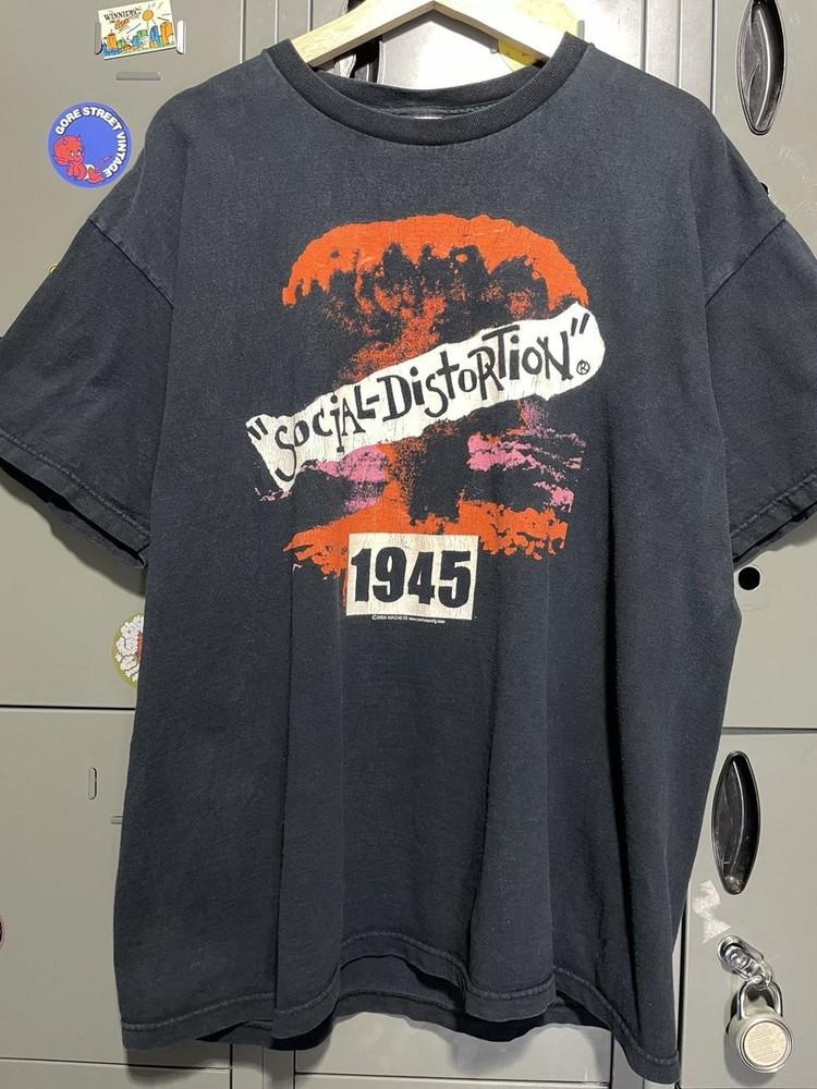 Social Distortion Панк-рок Метал-группа Атомная бомба 1945 Черная футболка KH12295 Унисекс футболка XL