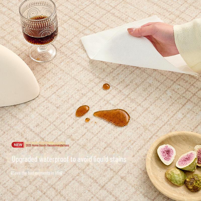 Cream 2025 French Luxury Dirt-Resistant Living Room Carpet, Wash-Free, Easy-Care, High-End Sofa & Bedroom Floor Mat