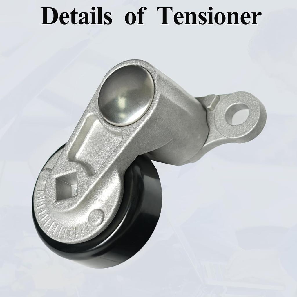 A/C Serpentine Drive Belt Tensioner Kit Fits For Chevy Silverado 1500 Avalanche Express Suburban Tahoe GMC Savana Sierra Yukon Cadillac Escalade