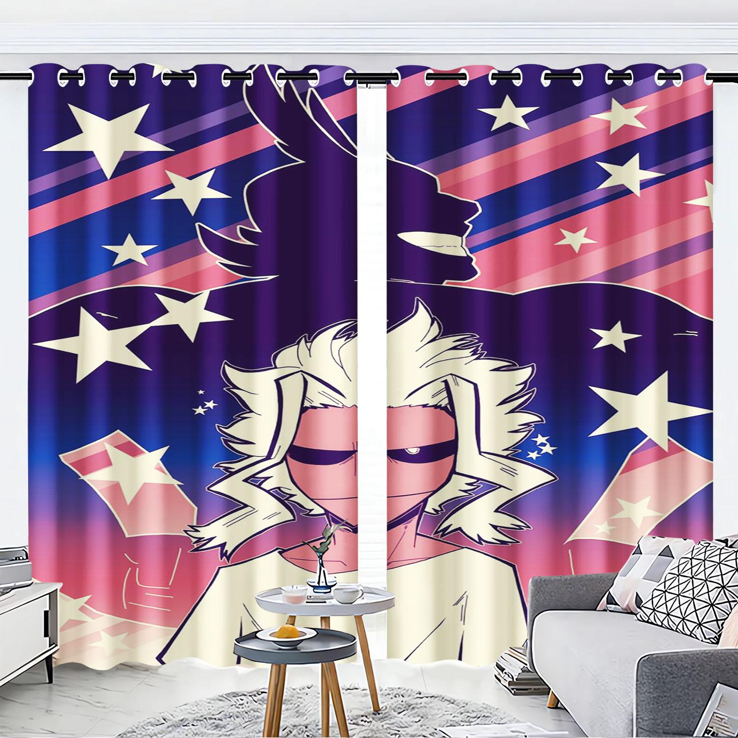 

Light Blocking Bathroom Curtains Living Room Home Decor Bedroom Balcony Screen Dustproof Curtain Made Of Polyester Washable Area Ready W100*H130(CM)-Grommet top&2PCS