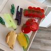 Sweet Fruit Shark Clip Waterproof Acrylic Hair Accessories Claw Clip Acetic Acid Hair Claw Party