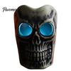 Flameless Halloween Decoration Lights LED Candle, Spooky Skull Pumpkin Fake Pillar Candles, Battery Compact Tabletop Decorative Light Operated