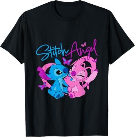 Lilo Stitch The Series 2 Angel And Stitch Neon TShirt Size S 4XL S