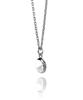 Lionheart LH-1 SAND Circle Necklace, Surgical Stainless Steel 316L (Hypoallergenic), Silver, 50cm, Includes Pouch, Direct from Manufacturer