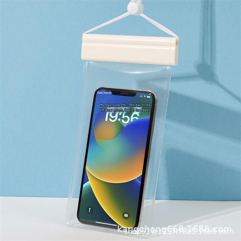 Waterproof Mobile Phone Case with Lanyard - Touchscreen Compatible, Ideal for Swimming, Rafting, Diving, Cycling, and Rainproof Protection.