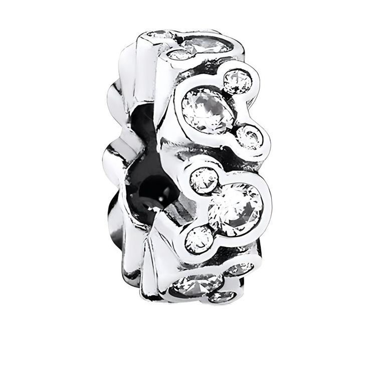 Pandora Disney Mickey Embrace Logo Design 925 Silver Cubic Zirconia Jewelry Accessories Unisex Jewelry 791456CZ-1 Box