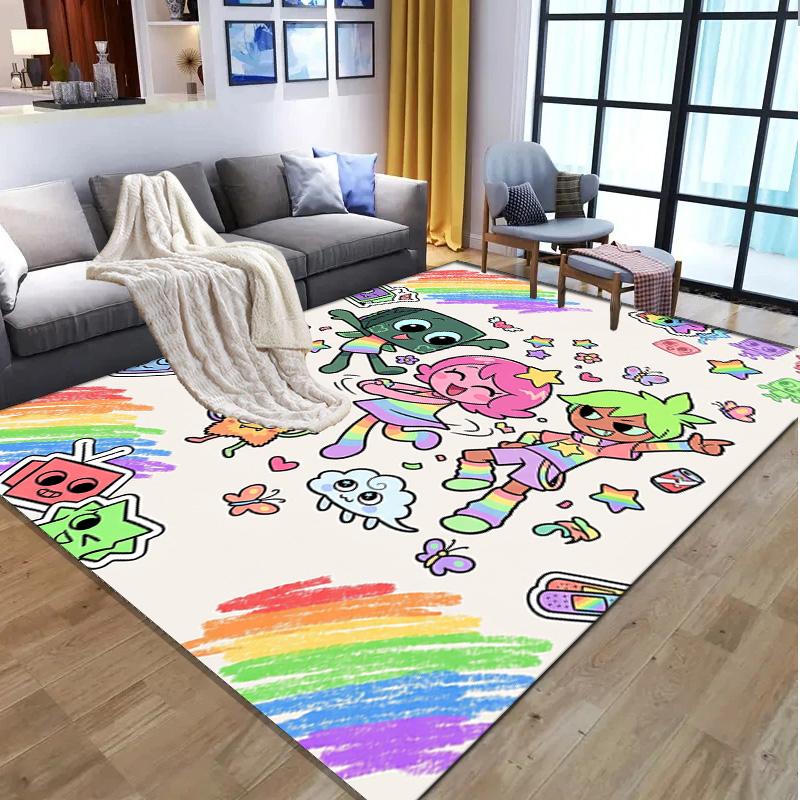 Dandy's World Pattern Rug, Indoor/Outdoor Mat, for Picnic, Gameroom, Bedroom, Office, Living Room, Home Decor Carpet, Birthday Gift