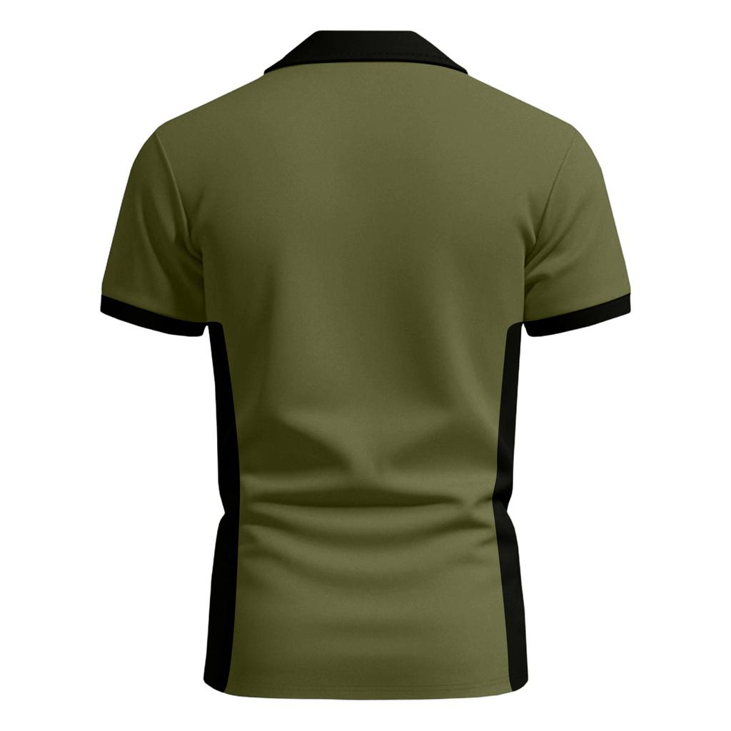 Men's Summer Print Short Sleeve Lapel Shirt Men's Casual Fashion Shirt