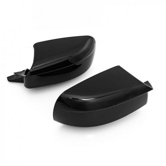 LH+RH For Dodge Charger 2015-2022 Black Horn Style Side Mirror Cover Shell Caps