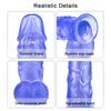 26cm Realistic Dildo with Powerful Suction  Penis Sex Toy Flexible G-spot Dildo with Curved Shaft and Ball Adult Products Sex