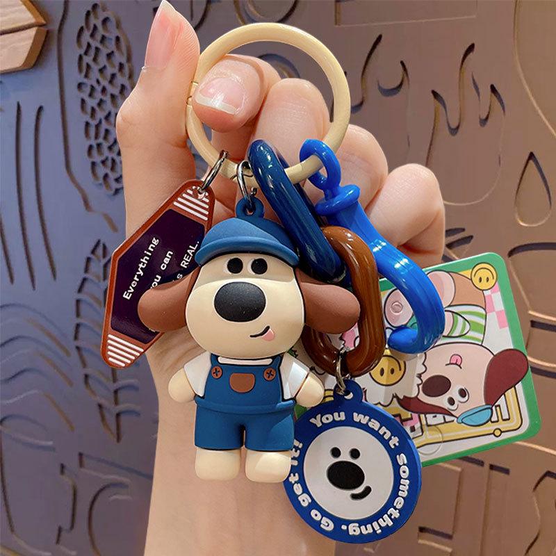 Cute Puppy Dress-Up Keychain for Bags and Cars - Creative Gift for All