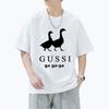 High Quality T Shirt GUSSI Ga Ga Ga Fashion Funny Summer Short Sleeve T-shirts Streetwear Men Women Clothing Cotton Unisex Top