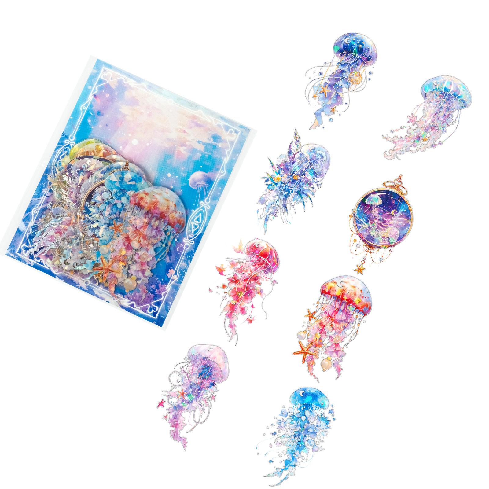 

30 Фотографий Серия Морская Серебряные Наклейки с Лазерной Прозрачной Водонепроницаемой Поверхностью Сделай Сам Наклейки для Награждения Детей Декоративные Наклейки