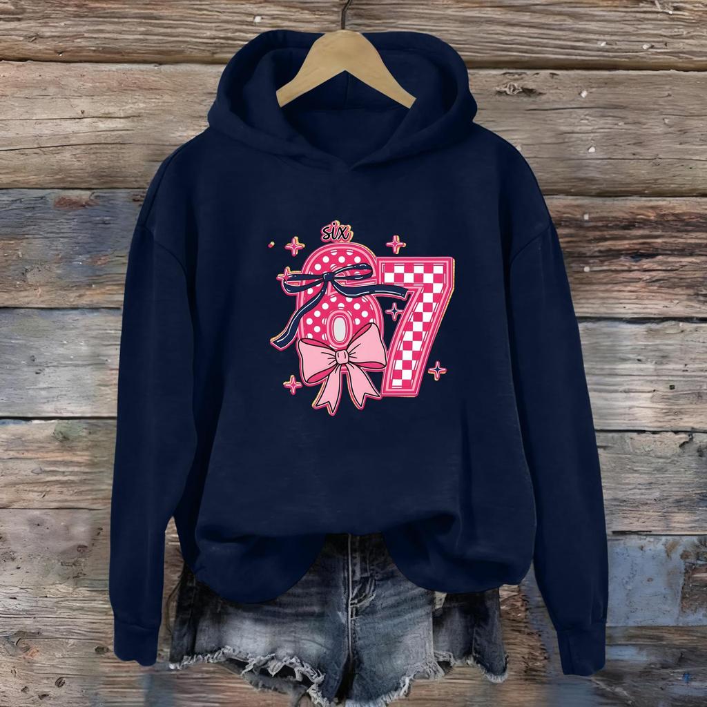 Women's Fashion Daily Versatile Casual Sweatshirts Long Sleeve Hooded Top Sweatshirts