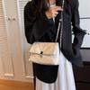 New JANE KLAIN PU Shoulder Bag Regular Women's White/Black JK-BA1606