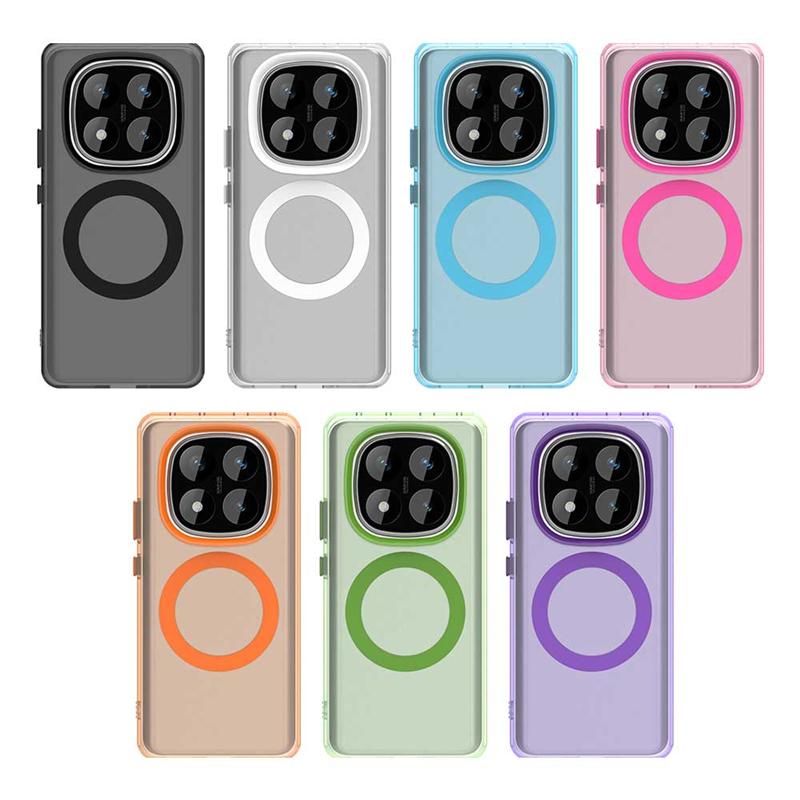 Pro Poco X7 Pouzdro Kryt Xiaomi Poco X7 PocoX7 Capas Nárazuvzdorný Nárazník Zadní Barva Bezdrátové Nabíjení Magnetické Matné Pouzdra Poco X7