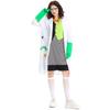 Adult Women Crazy Mad Scientist Dress Gloves Coat Sets Halloween Cosplay Costumes Animal Research Party Role-playing Outfit