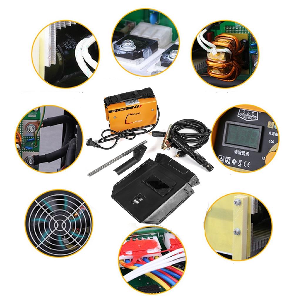 10-200A Mini Electric Welding Machine ZX7-200MINI Arc Welder 2.5-3.2mm for Tig Welding Soldering Working Adjustable 220V
