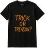 Halloween Trick Or Treason Graphic Black T-shirt