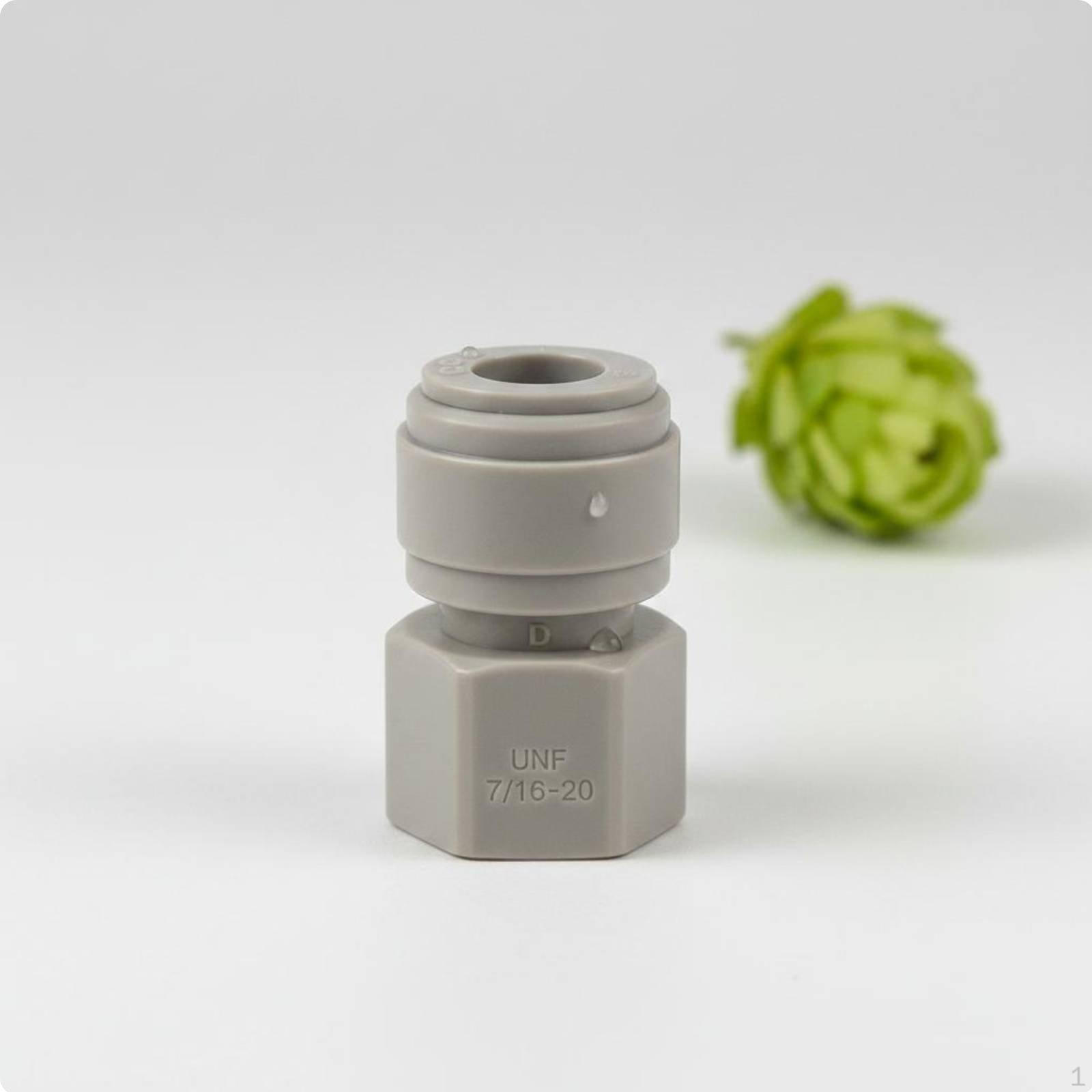 Ball Lock Quick Disconnect LeakSecure Seal Beer Keg Connector Pushin Fitting for 8MM Standard