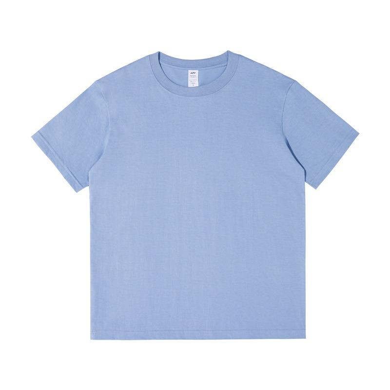 Quality Cotton Candy Colors Tshirts Men Women Short Sleeve Fashion Trend Clothing Tees S-4XL