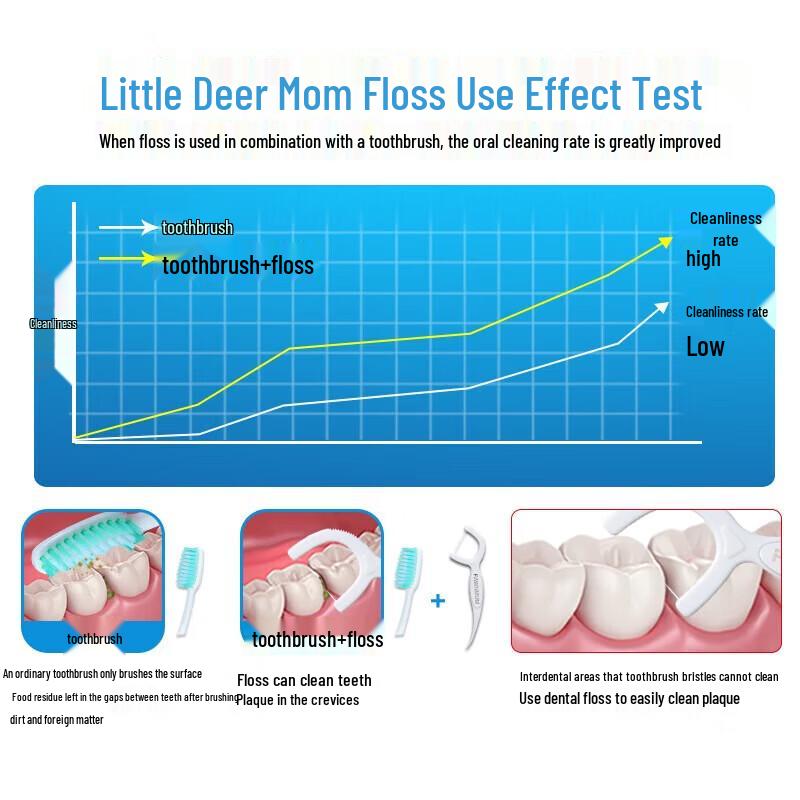 FAWNMUM Classic Dental Floss Picks