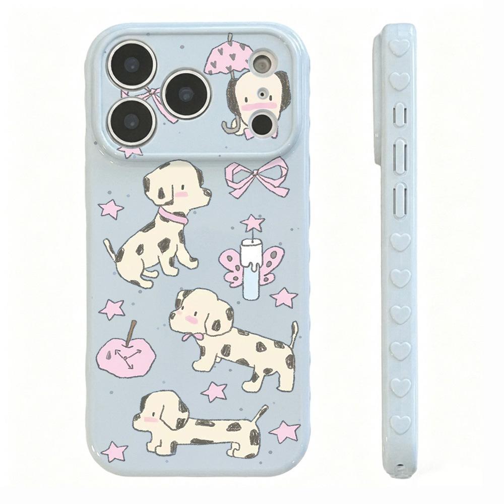 Cute Dalmatian, suitable for iPhone17 Apple 16promax mobile phone case 15 all-inclusive 14 new 13 generation 12