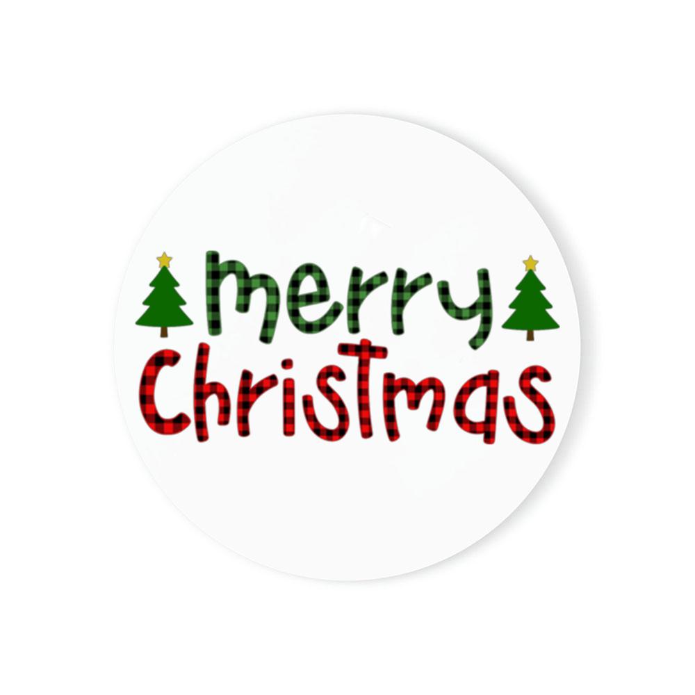 Christmas Coasters with Holder Best Absorbent Coasters Gift Round Cup Mat Housewarming Gifts for Home Kitchen Decorations