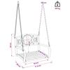 Swing Bench Steel 71.5 x 59 x 55 cm Antique White