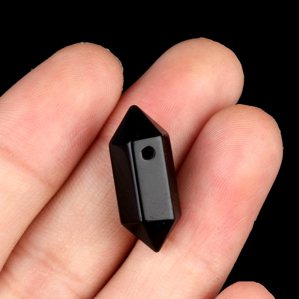 2Pcs Earrings Pendant Natural Stone Hexagonal Column Single-Hole Pendant For Jewelry Making DIY Earrings Necklace Accessory