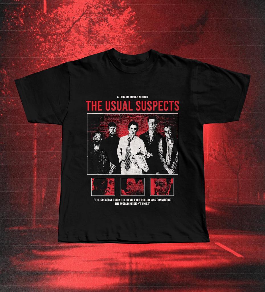 The Usual Suspects Movie Poster Graphic Tee | 90s Crime Thriller Film T-Shirt