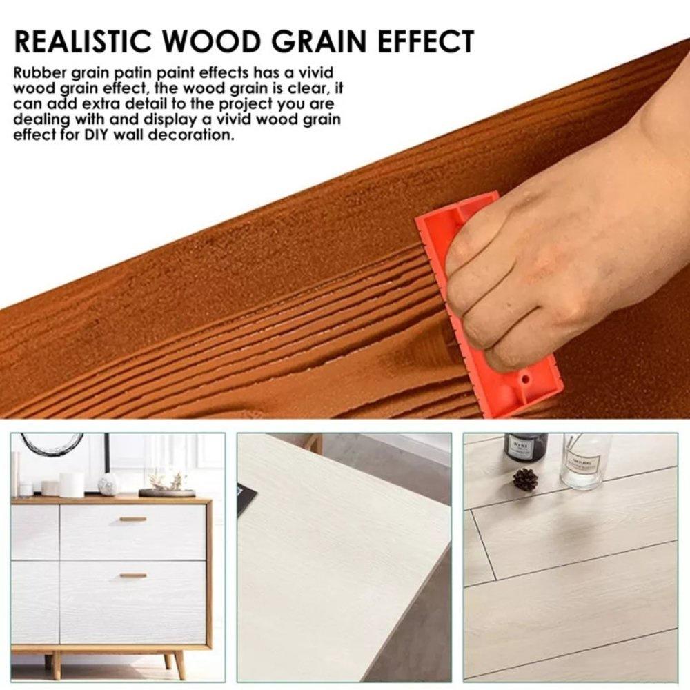 New DIY Wall Painting Machine Rubber Texture Paint Roller Furniture Imitation Wood Art Wall Painting Tools Home Decoration