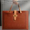 PU Documents Storage Bag Large Capacity Business Bag Durable File Folder  School Office Supplies