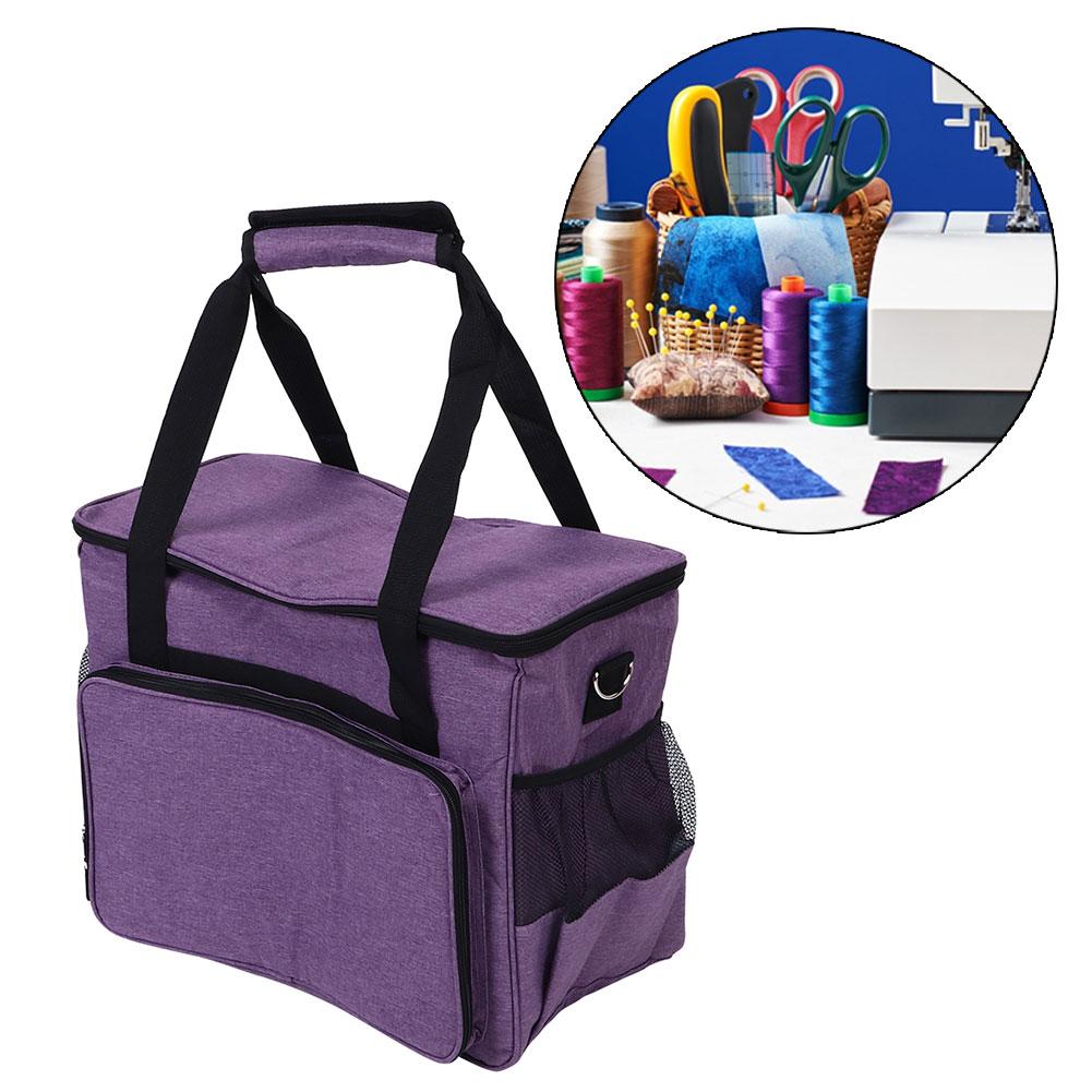 Staubschutzhülle für Nähmaschine Haushalt Multifunktionale Aufbewahrungstasche Stickzubehör Lila
