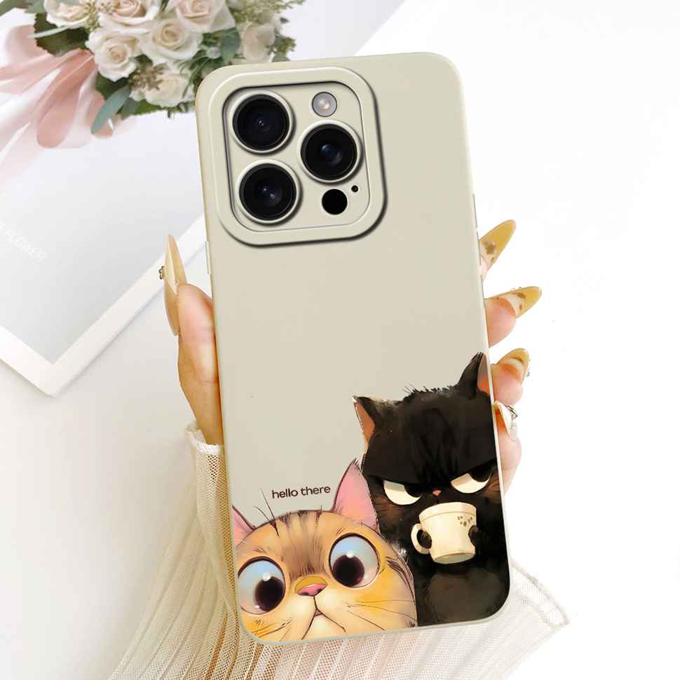 For iPhone 16 Pro 6.3" A3293 A3083 Case Cartoon Simplicity Soft Silicone Back Cover For iPhone 16 PRO A3292 A3294 Phone Cases