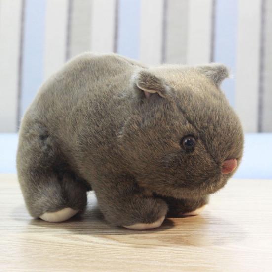 Simulation Wombat Toy Lovely Vivid Expression Birthday Gift Stuffed Guinea Pig Animal Toy for Girl