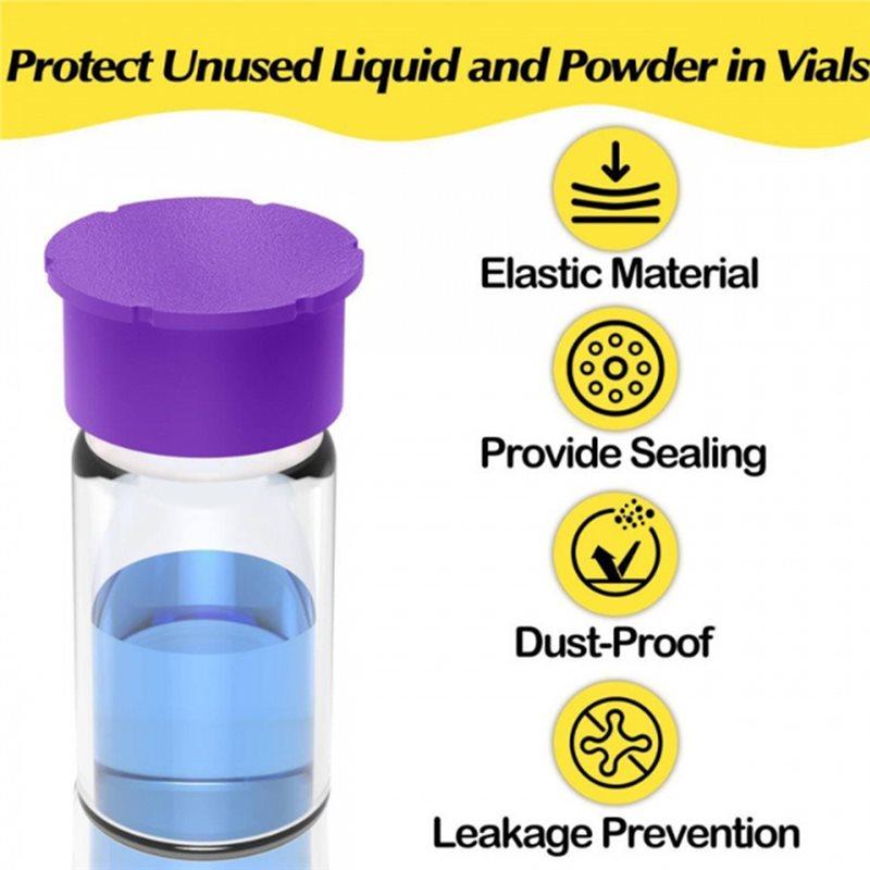 Reusable Leak-Proof And Dust-Proof For 3Ml Vial Caps- 16Pcs Protective Ampoule Caps For 3Ml Injection Bottle Storage