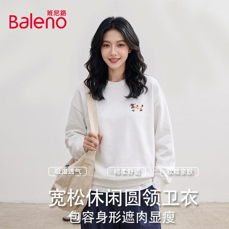 Baleno Women's Cotton Blend Round Neck Sweatshirt
