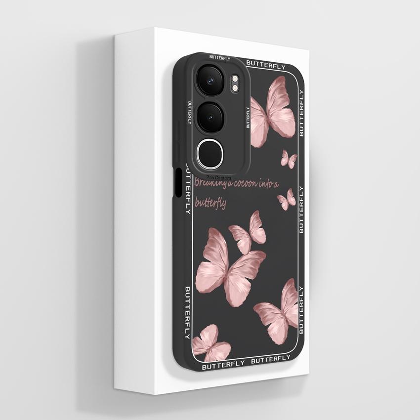 

Для Vivo Y19s Y400 Pro Y04 Y04s Y29 Y29t Y28s Y31 Y21d V60 Lite Модный чехол Красивый узор высокой горы Жидкий силиконовый чехол для телефона Для Vivo Capa Vivo V60 5G