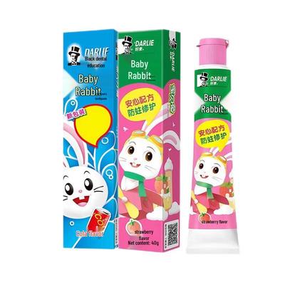 Little Bunny Kids Toothpaste, Cola & Strawberry (2x40g)