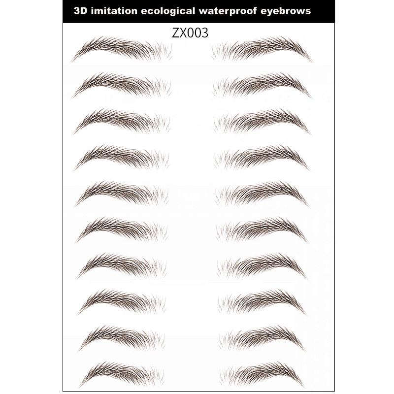 3D Waterproof Eco-Imitation Eyebrow Tattoo Stickers