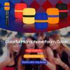 5 Pack Thick Foam Mic Cover Handheld Microphone Windscreen Colorful Microphone Sponge Cover for Karaoke DJ Stage