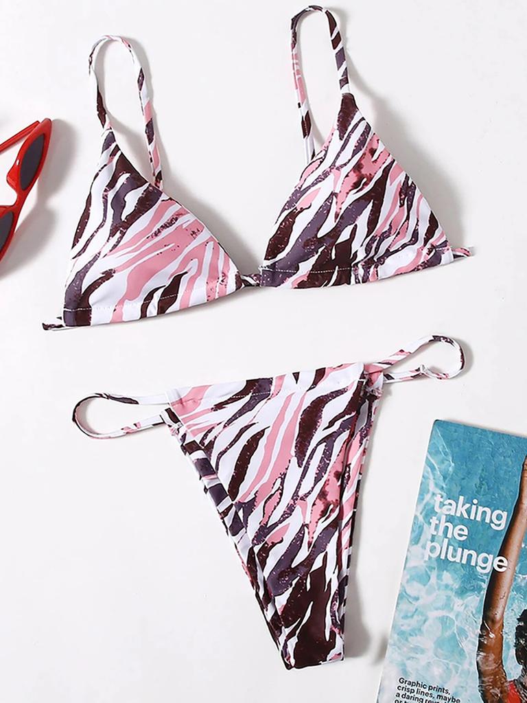 Bikini Zebra Sexy 2026 Costume da Bagno Donna Costumi da Bagno Femminili Set Bikini Mini Perizoma da Donna Costumi da Bagno Estivi per Nuoto Costume da Bagno