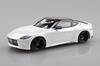 Aoshima Bunka Kyozai Escala Rakupla Snap Kit Nissan RZ34 Fairlady Z Rodas Personalizadas Branco Prisma Kit de Modelo de Plástico (AOSHIMA) 1/32 Não. 17CU-PW Pré-Colorido
