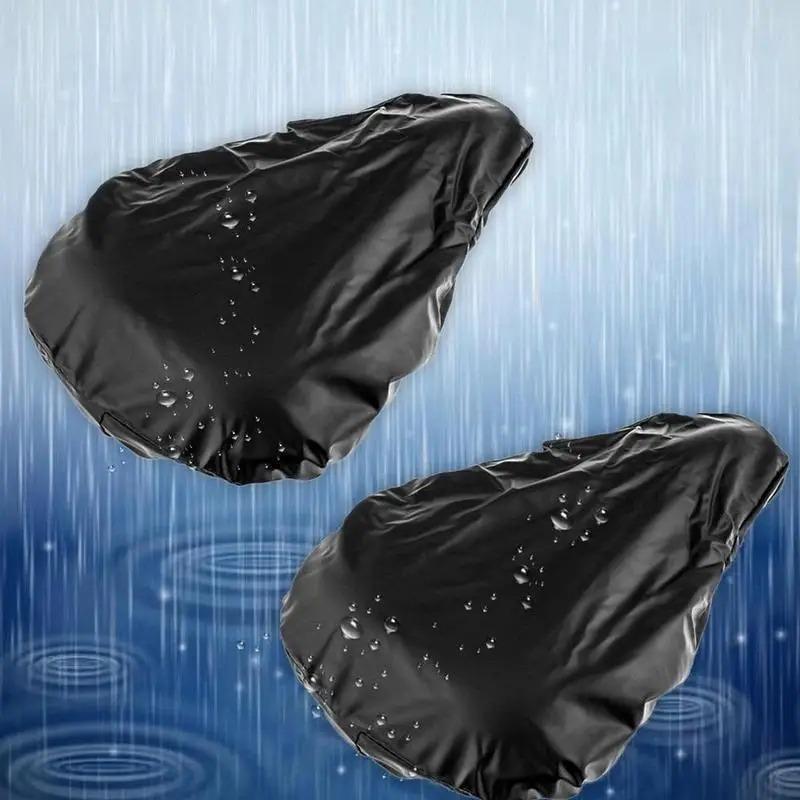2PCS Waterproof Bike Seat Cover Rain Cover for Bicycle Saddle Elastic Dust and Rain Resistant Protector Outdoor Bike Accessories