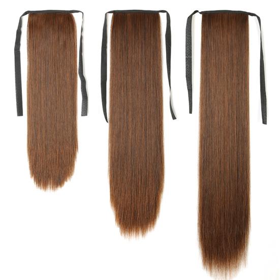 45/55/65cm Femei Perucă Lungă Dreaptă Coada de Cal Extensie Par Postă Cosplay