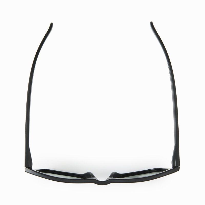Used DAIWA Polarized Sunglasses Fishing Men's Triacetate DN-8016 Wellington UV Cut Sports Frame Matte Black Lens Gray Blue Mirror Gray