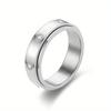 1Pc Titanium Steel Fashionable, Versatile and Simple Ring, A Trendy Ring Suitable for Men and Women