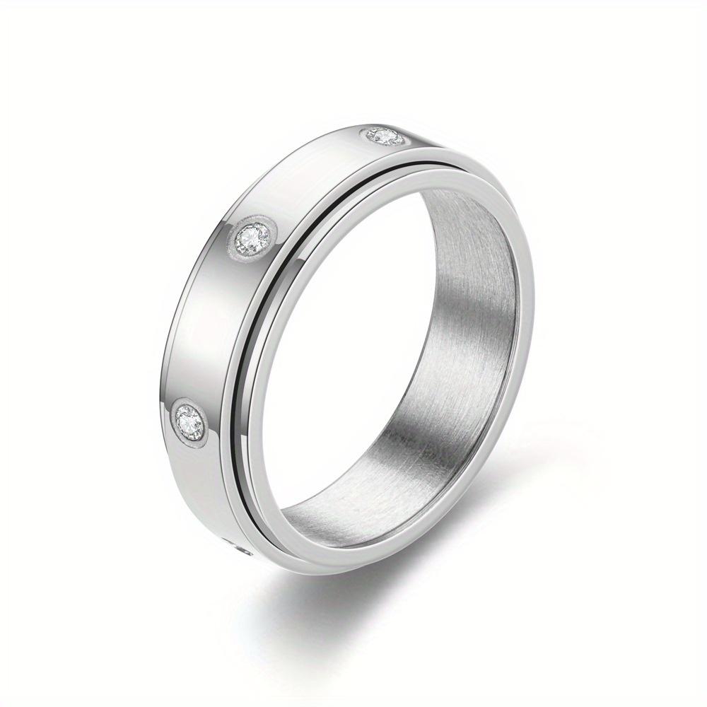 1Pc Titanium Steel Fashionable, Versatile and Simple Ring, A Trendy Ring Suitable for Men and Women
